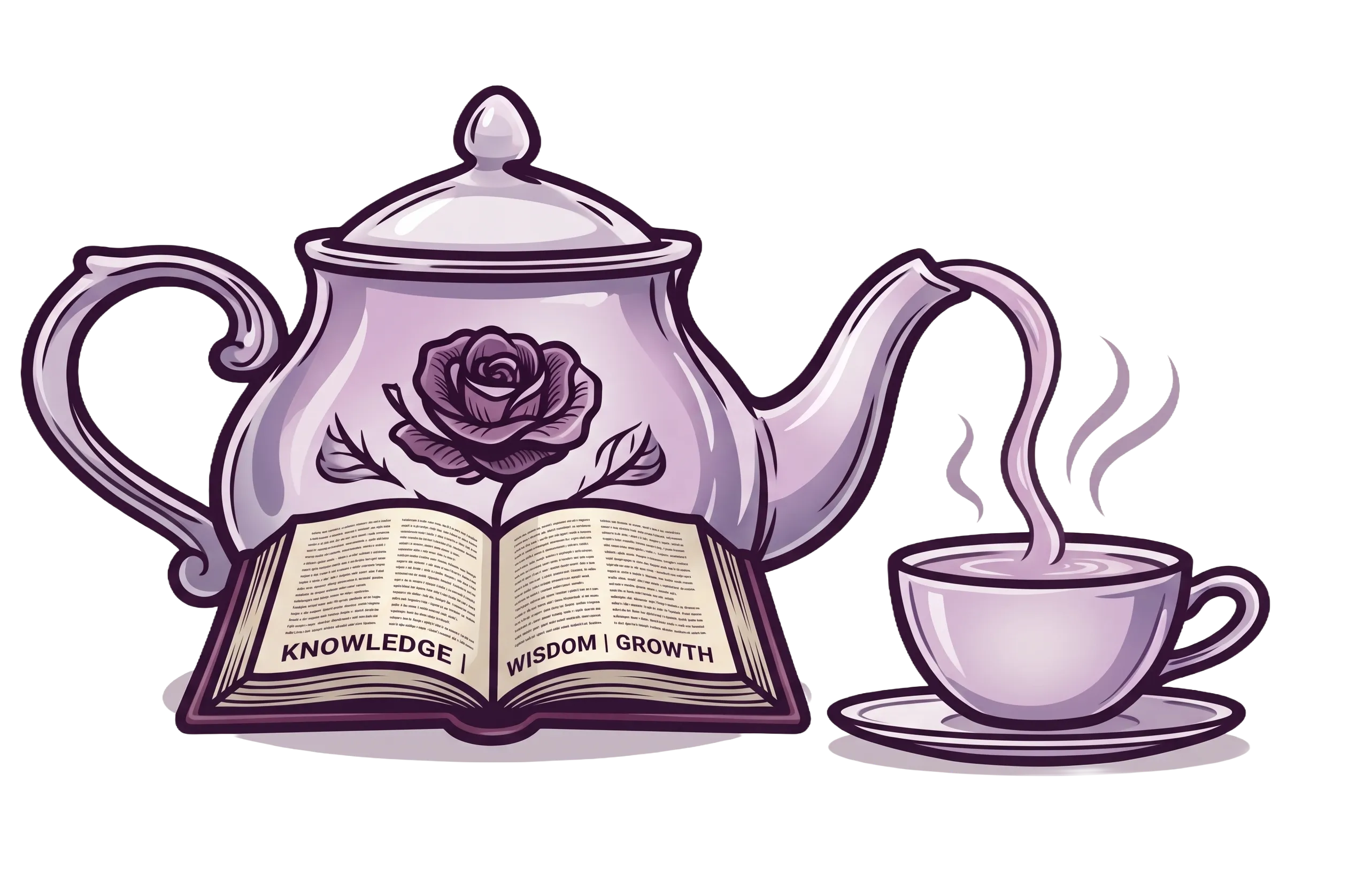 Tea steeping illustration